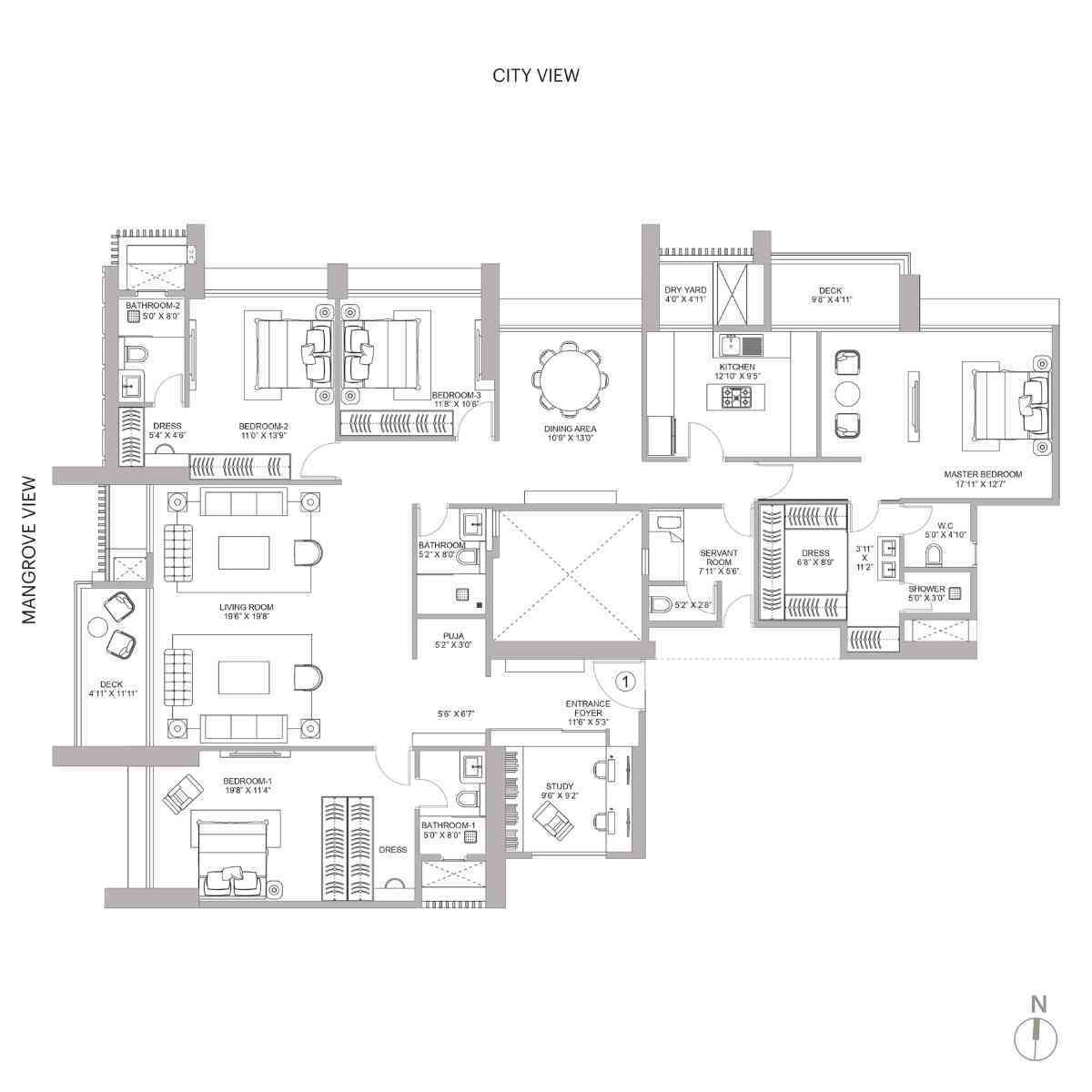 Narang-Vivenda-Floor-Plan-4-BHK-2238-sqft